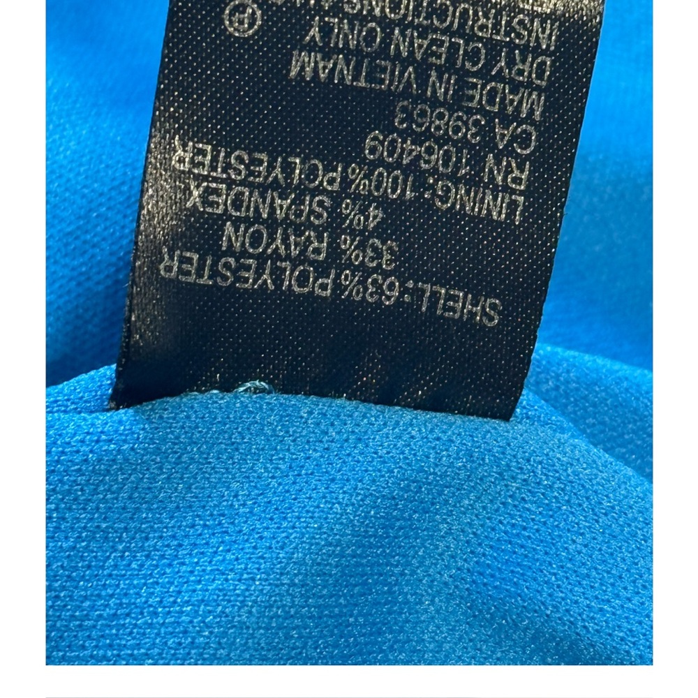 Tahari Arthur S. Levine Blue Cap Sleeve Fit & Flare Dress - Size 2 - Picture 7 of 11